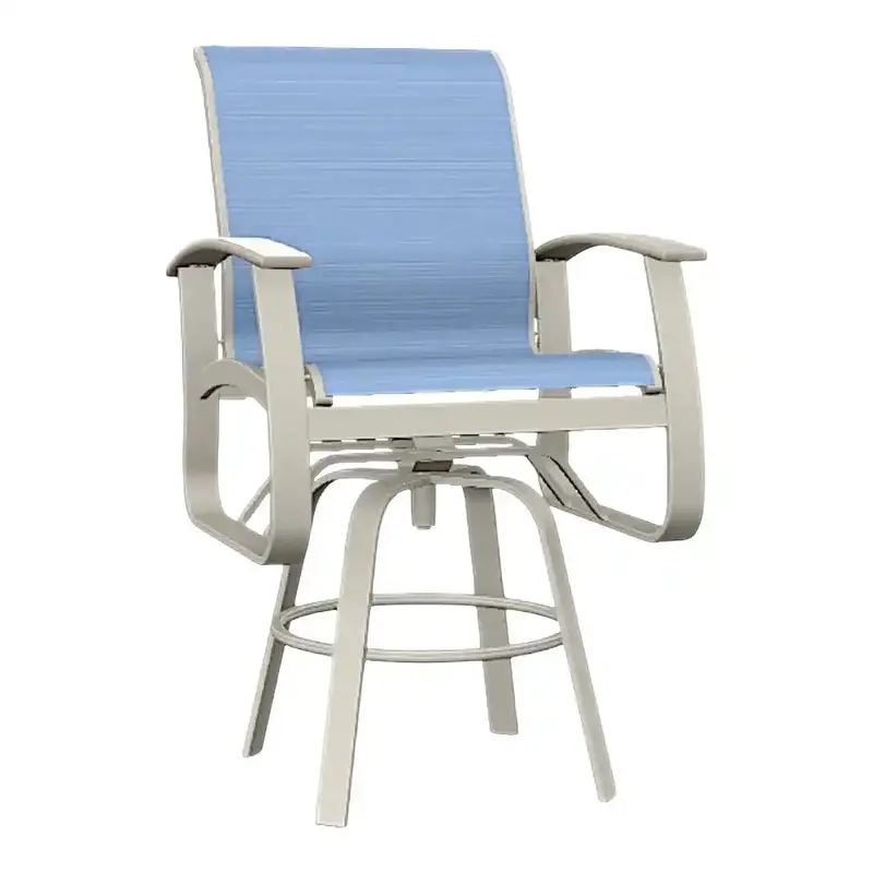 Belle Isle Mgp Sling Bar-Height Swivel Armchair – Outdoor 1