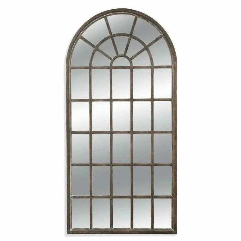 Berwyn 83-Inch Weathered Wood Leaner Floor Mirror – Rustic Rectangular Design 1