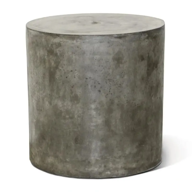 Bill Slate Grey Outdoor End Table – Geometric Patio Side Table 1