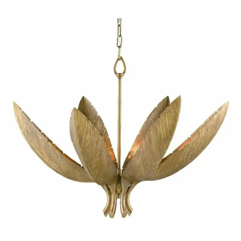 Bird Of Paradise Chandelier In Antique Brass And Gold Finish 1