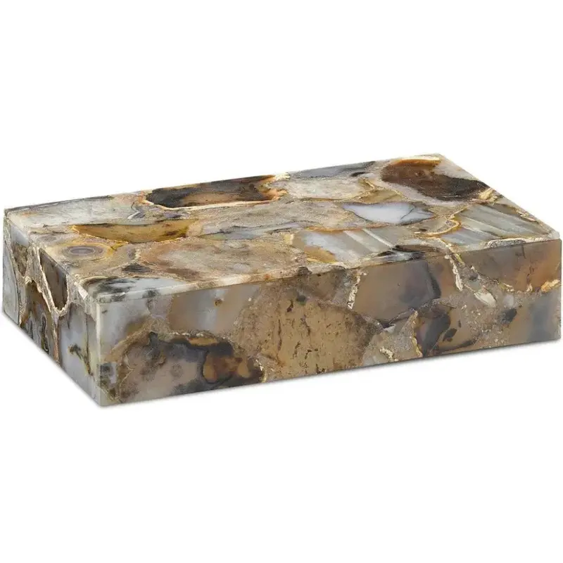 Black Agate Malaga Oversized Decorative Box 1