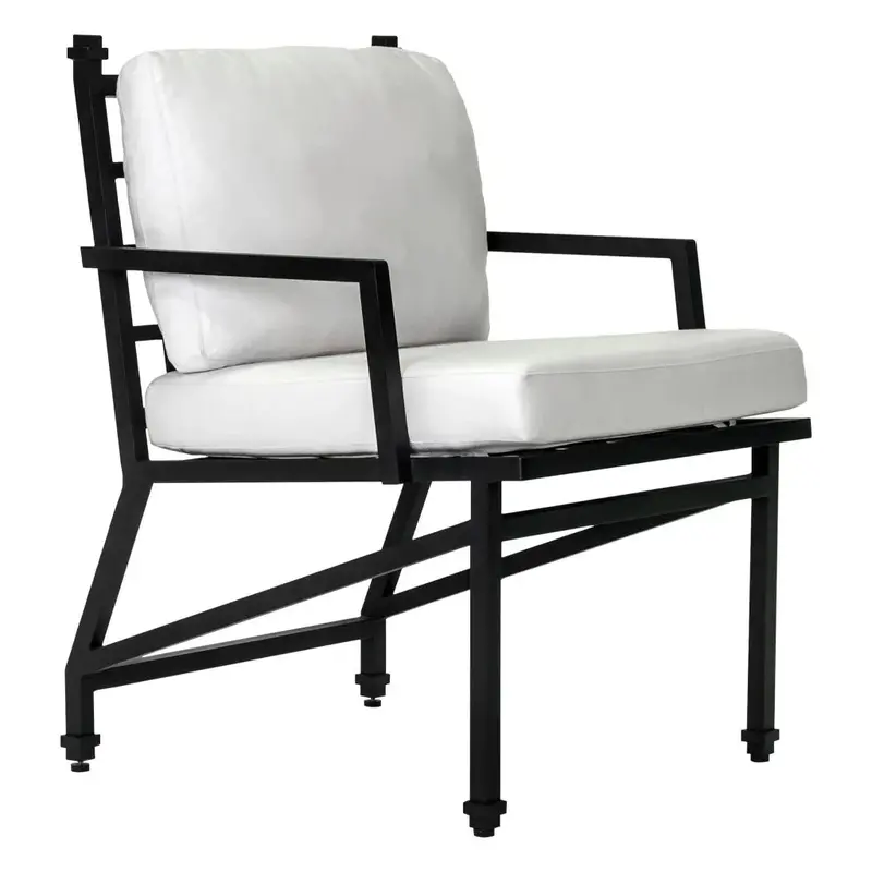 Black Matte Dining Armchairs For Outdoor Entertaining (2-Piece Set) – Eterna 1