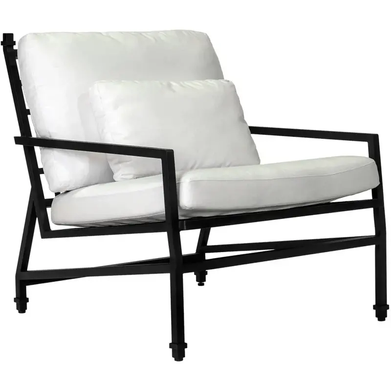 Black Sand Matte Lounge Chair For Backyard Relaxation – Eterna 1