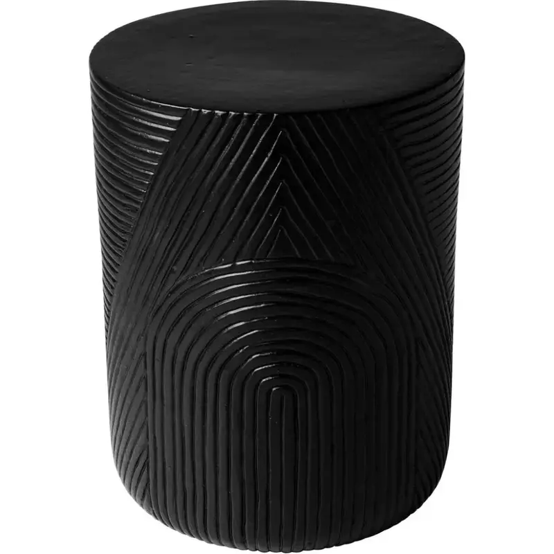 Black Serenity 16-Inch Side Table – Outdoor Accent Table 1