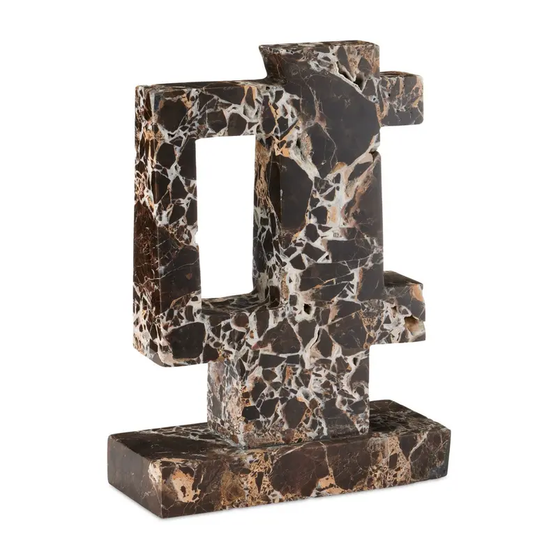 Blount Black Marble Sculptural Accent Piece 1