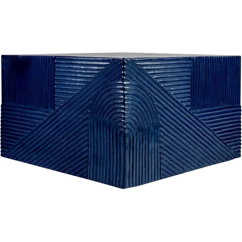 Blue Serenity Square Accent Table – Outdoor Side Table 1