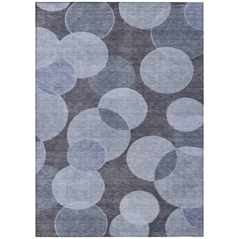Blue Washable Indoor-Outdoor Area Rug By Jaelanor 1