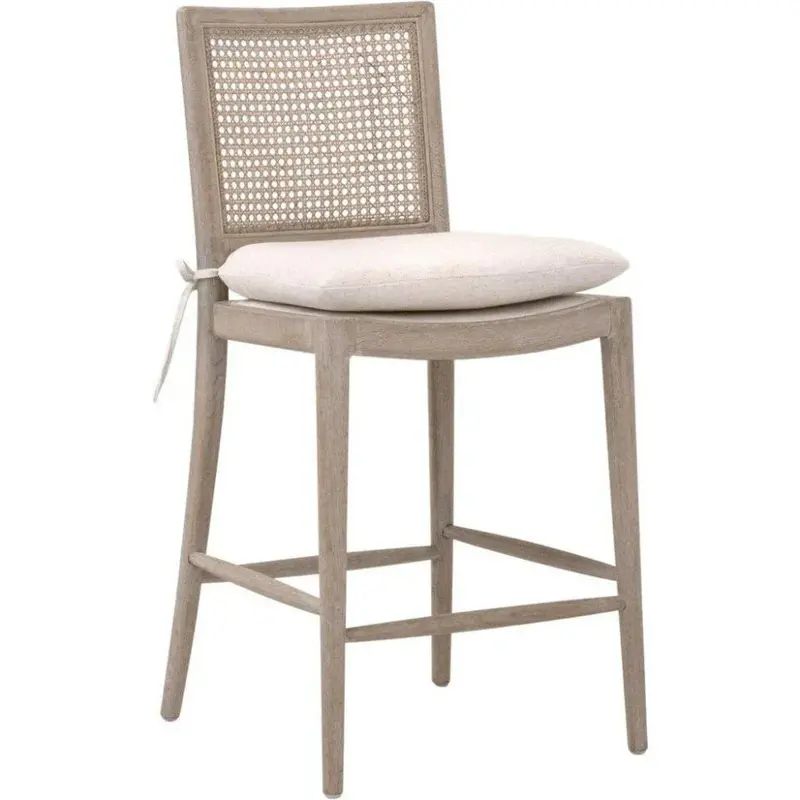 Blume Counter Stool – Minimalist Performance Fabric Style 1