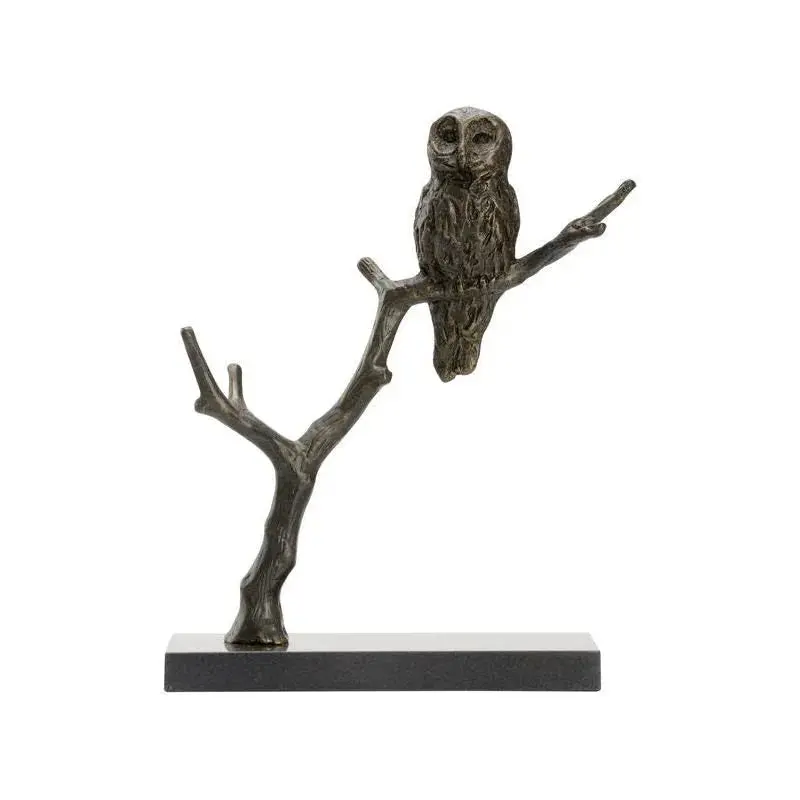 Bog Garden Cast Iron Owl Garden Sculpture 1