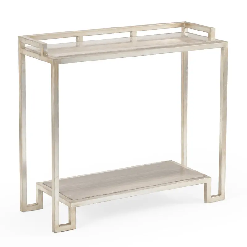 Bogart Two-Tier Brown Metal Home Bar Cart 1