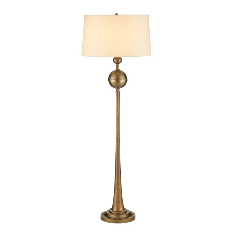Boullee Vintage-Inspired Antique Brass Floor Lamp 1