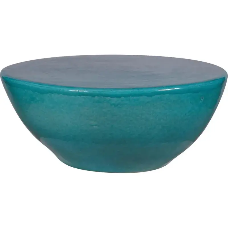 Bowness Ceramic Aquamarine Outdoor Coffee Table 1