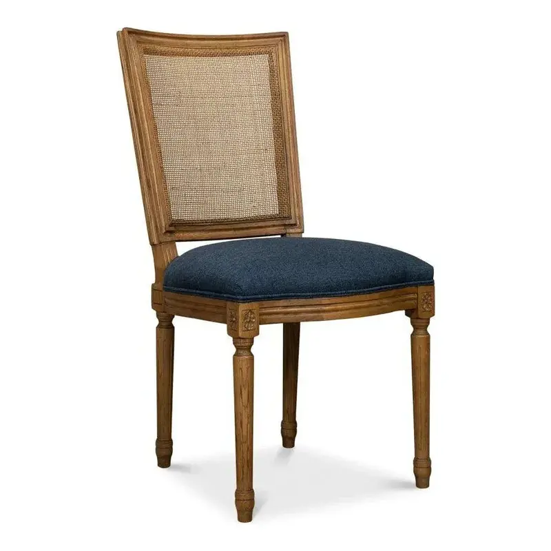 Boyd Blue Fabric Dining Chairs – Pair 1