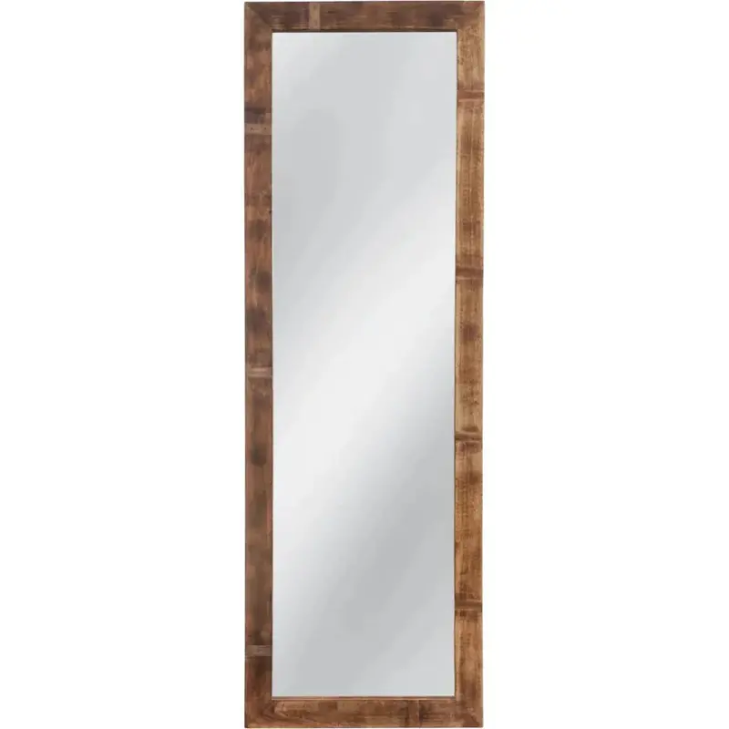 Bozeman Reclaimed Wood Floor Mirror In Brown Finish 1