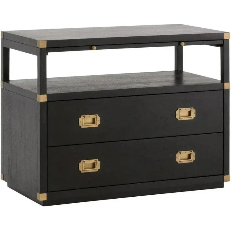 Bradley Two-Drawer Solid Wood Nightstand 1