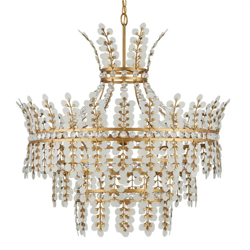 Bradshaw Chandelier – Golden Iron Frame 1