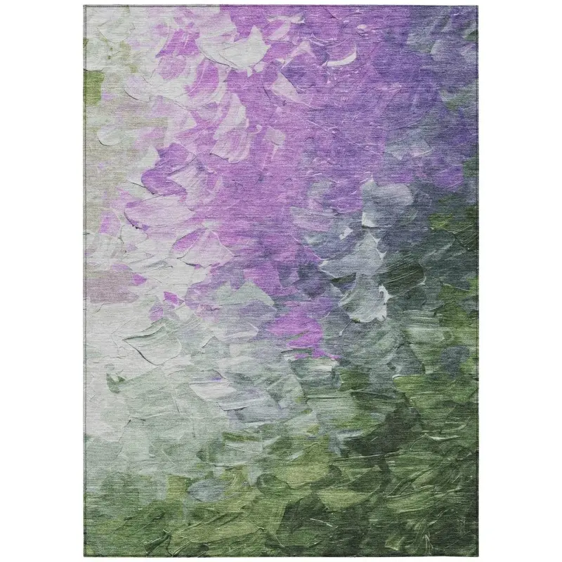 Braearis Purple Indoor-Outdoor Accent Rug – Textured Surface & Non-Skid Backing 2