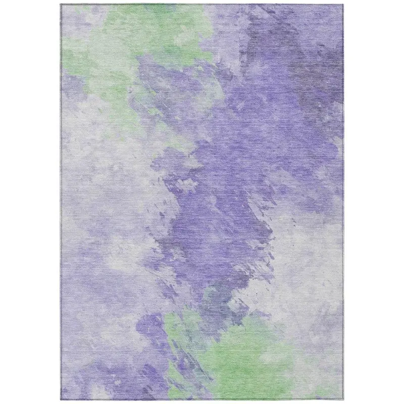 Braeas Purple Patio Rug – Vibrant Colorfast Design & Easy Maintenance 2