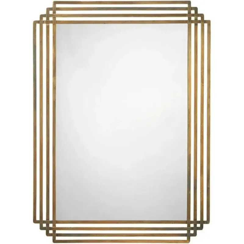 Brass Serai-Inspired Reversible Wall Mirror 1