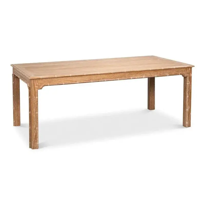Brighton Solid Oak Dining Table – Modern Rustic Design 1