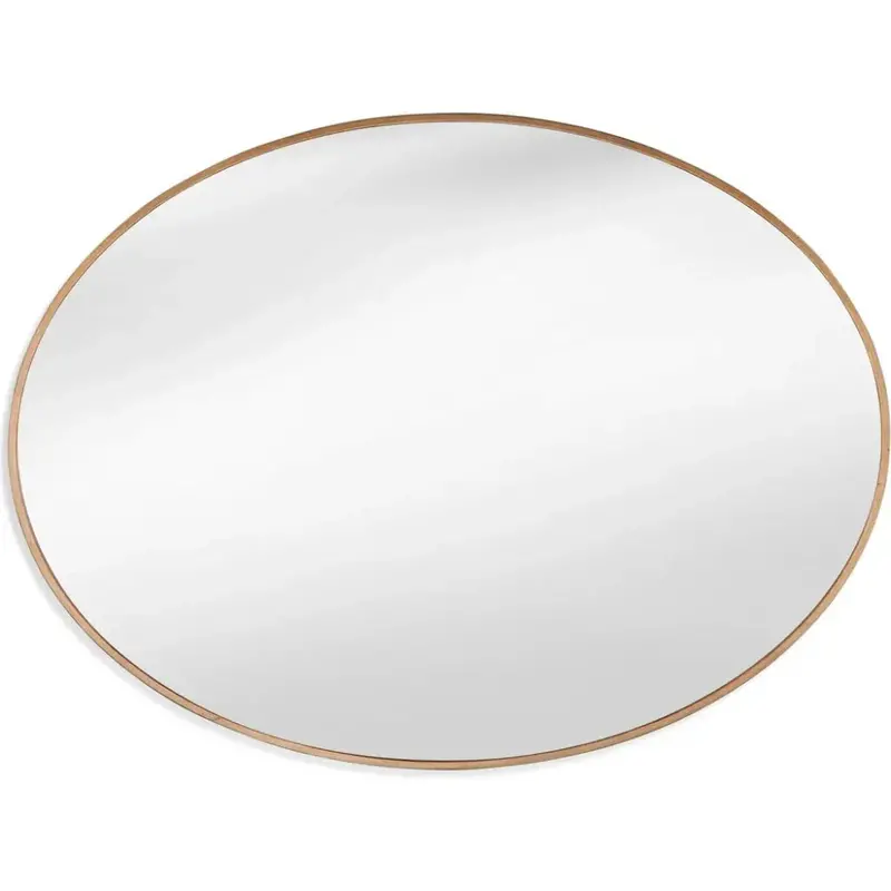 Brigitte Gold-Plated Metal Wall Mirror 1