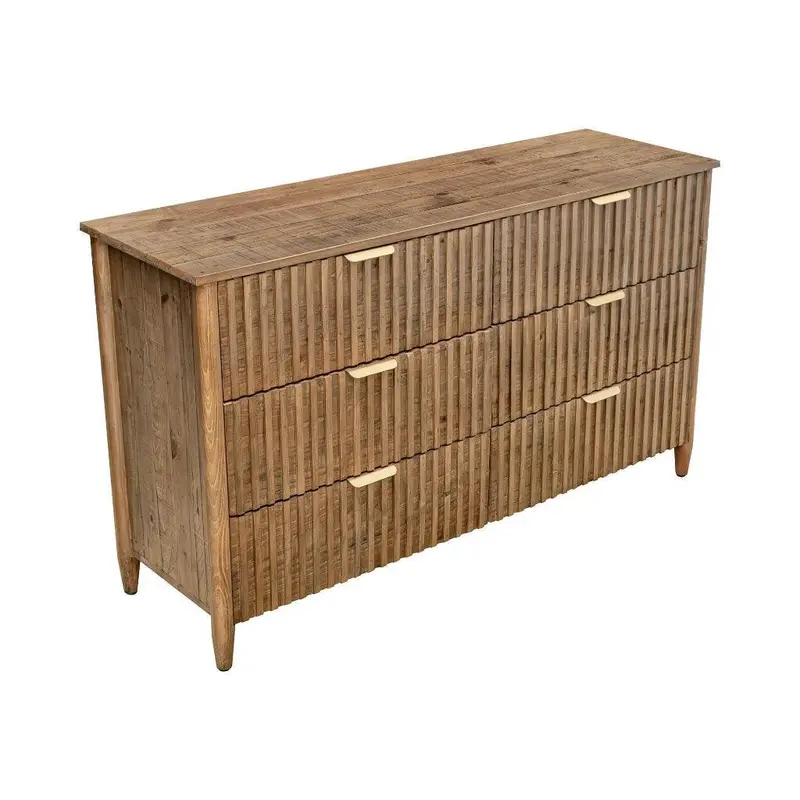 Britanica Rustic-Chic 6-Drawer Wooden Dresser 1