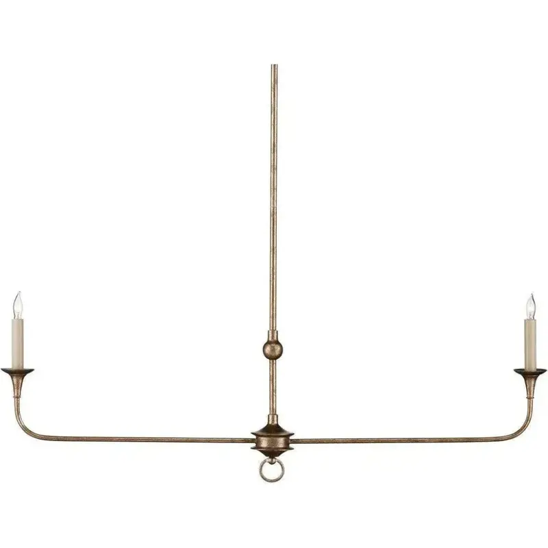Bronze Two-Tier Linear Chandelier – Nottaway Series 1