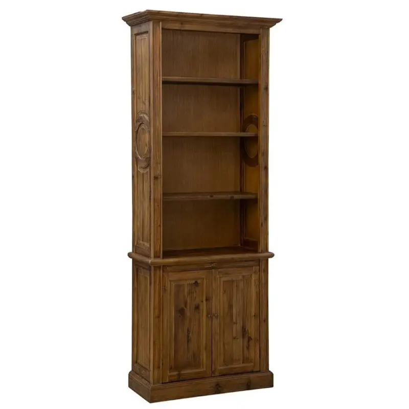 Brooklyn Single-Tier Natural Wood Bookshelf 1