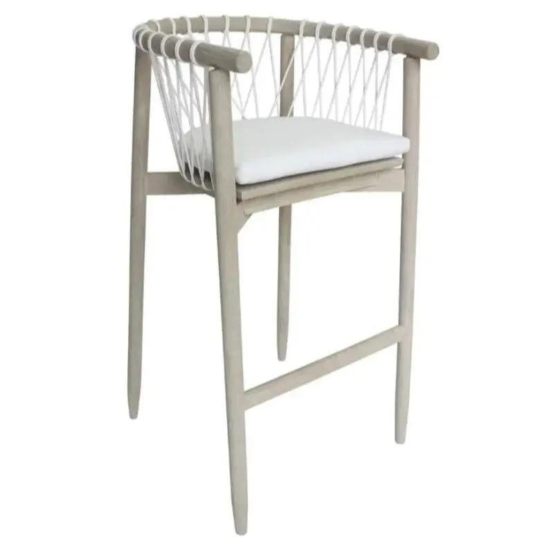 Brown Strand Wood Counter Stool – Textured Organic Look 1