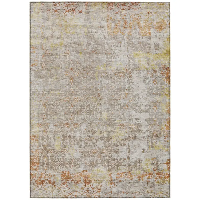 Brown Washable Indoor-Outdoor Area Rug By Jaelara 1