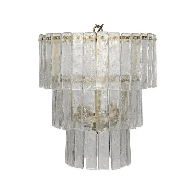 Bruna Compact Metal Chandelier With Warm Brass Highlights 1