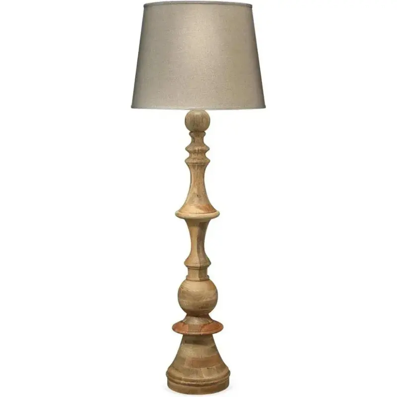 Budapest Mango Wood Floor Lamp With Natural Finish 1