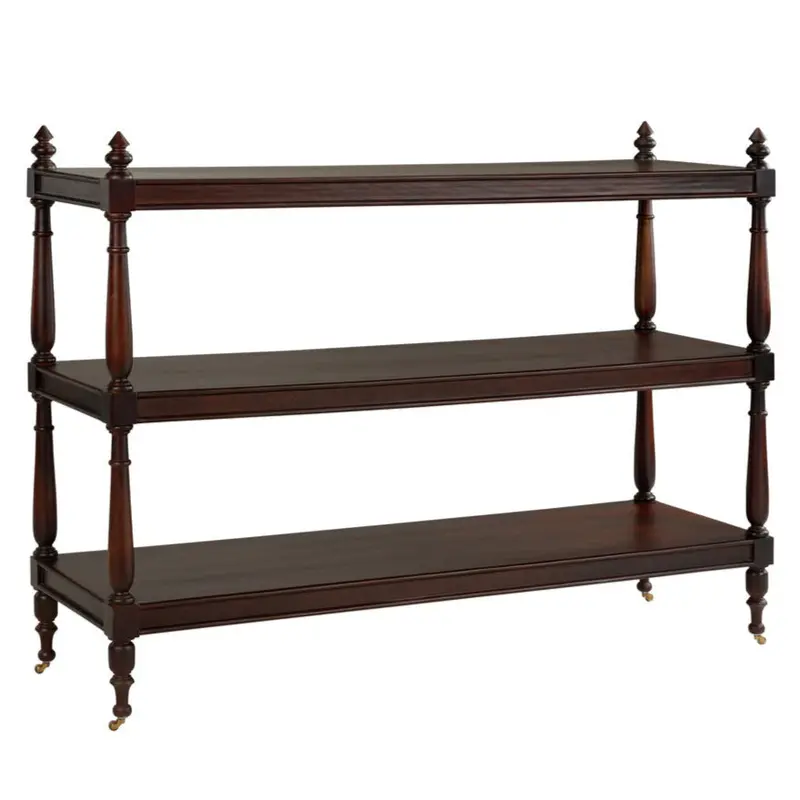 Butler-Style Wooden Home Bar Cart With Vintage Design 1