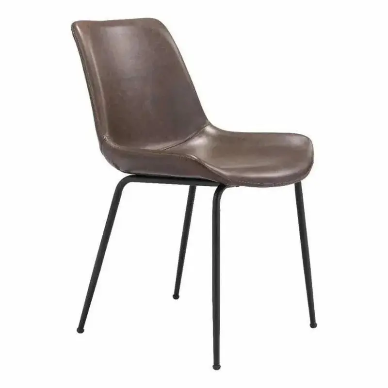 Byron Leather Dining Chairs – Set Of 2 1