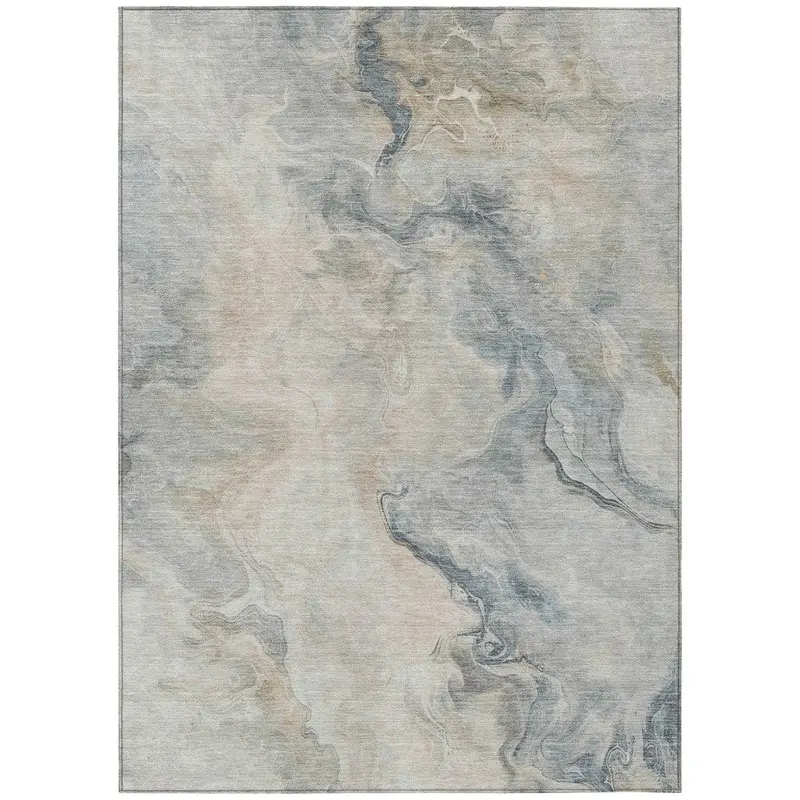 Caelanor Brown Indoor-Outdoor Area Rug – Machine Washable & Durable 2