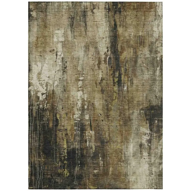 Caelion Beige Indoor-Outdoor Rug – Subtle Neutral Washable Floor Cover 2