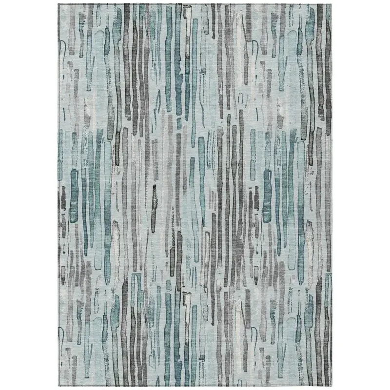Caelira Teal Outdoor Rug – Versatile, Low-Maintenance Washable Mat 2