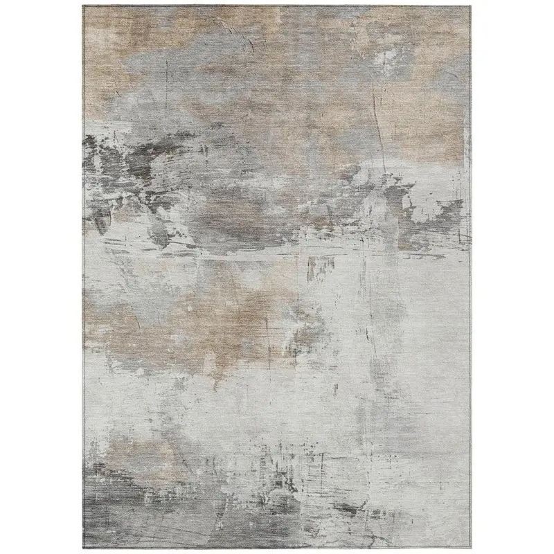 Caelius Ivory Indoor-Outdoor Rug – Neutral Tone, Stain-Resistant Washable Mat 2