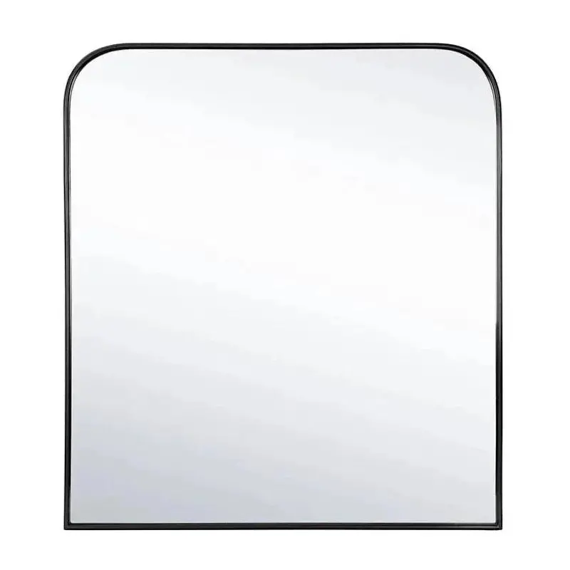 Calabasas Framed Iron Wall Mirror With Distressed Finish 1