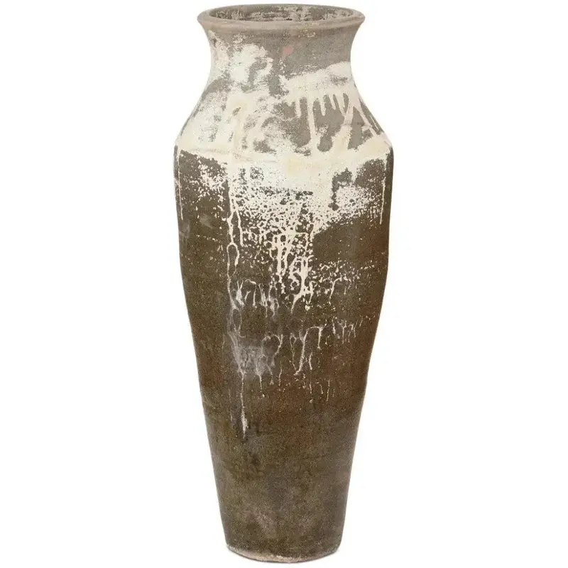 Capizzi Cream Ceramic Urn – Handcrafted Stoneware Vessel 1