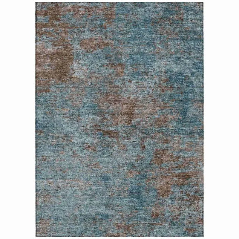 Carmine Teal All-Surface Washable Rug 2