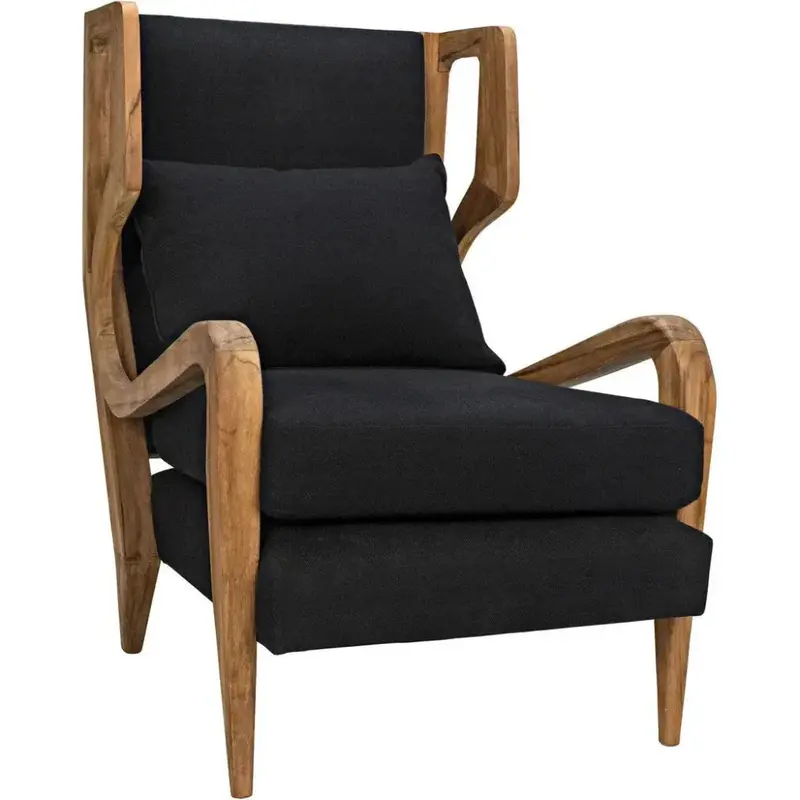 Carol Natural Teak Armless Chair 1