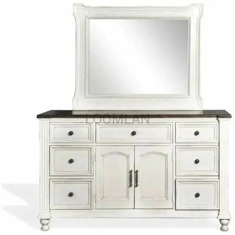 Carriage House-Style Wooden Dresser 1