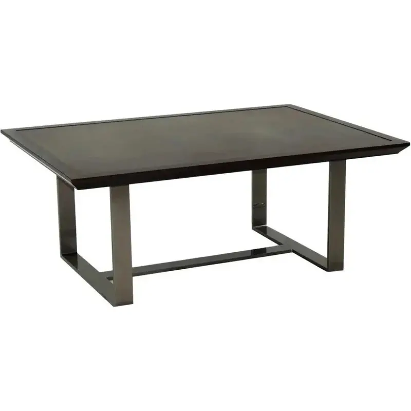Castelle Aluminum Rectangular Coffee Table 1
