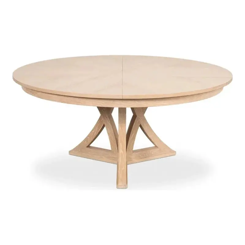 Casual Jupe Extendable Round Dining Table – Expandable Surface For Entertaining 1