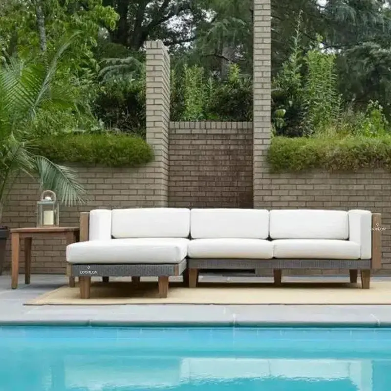 Catalina Right-Chaise Wicker Sectional Sofa – Made In Usa 1