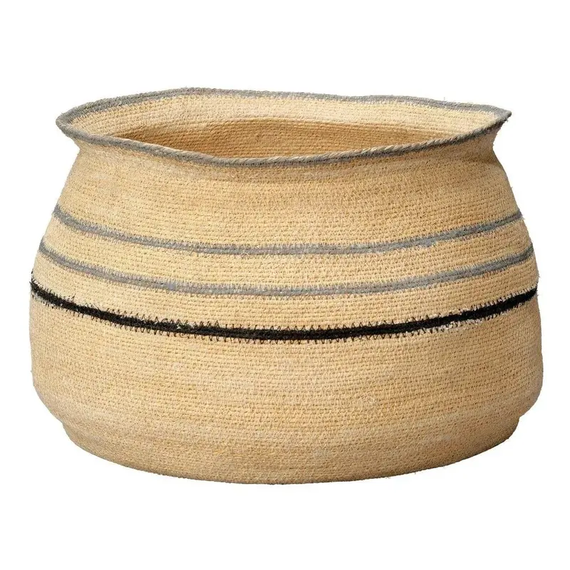 Caterpillar-Shaped Woven Basket – Playful Organic Home Accessory 1