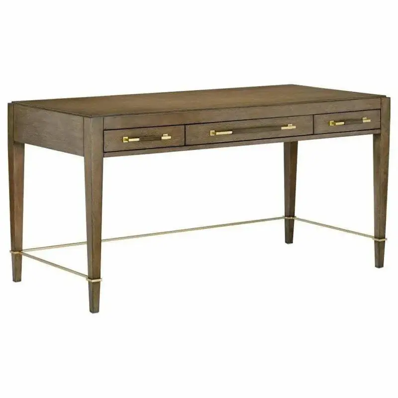 Chanterelle Brown Wood Writing Desk – Verona Collection 1