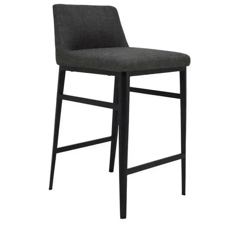 Charcoal Grey Contemporary Counter Stool 1