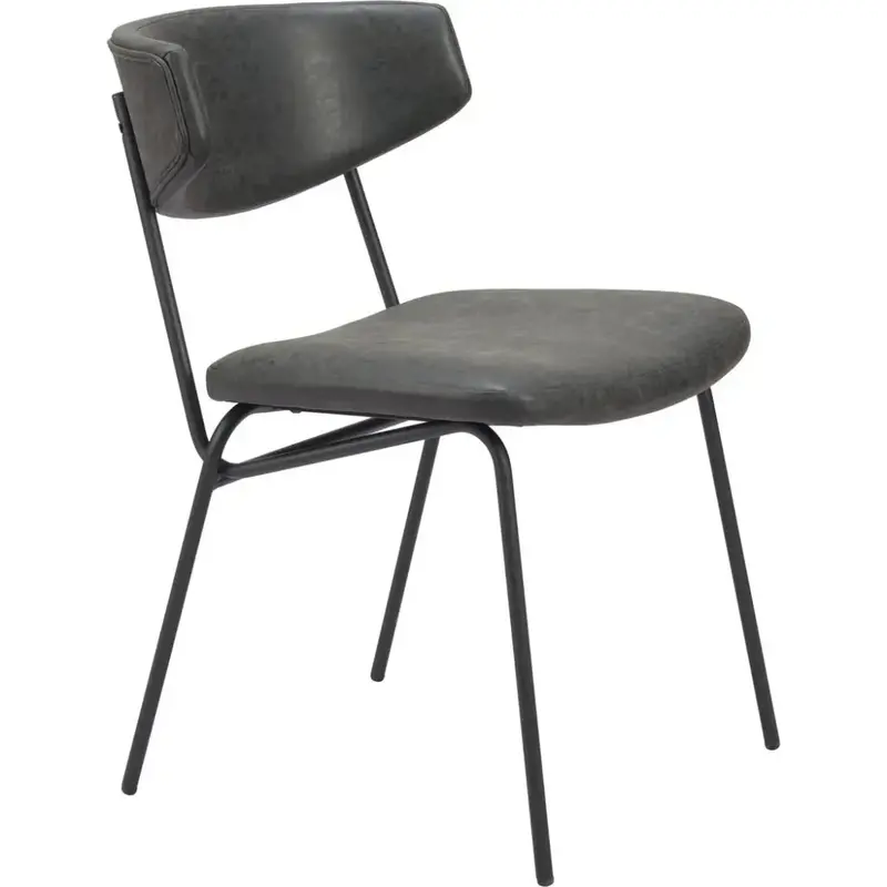 Charon Minimalist Armless Dining Chairs (2-Pack) 1